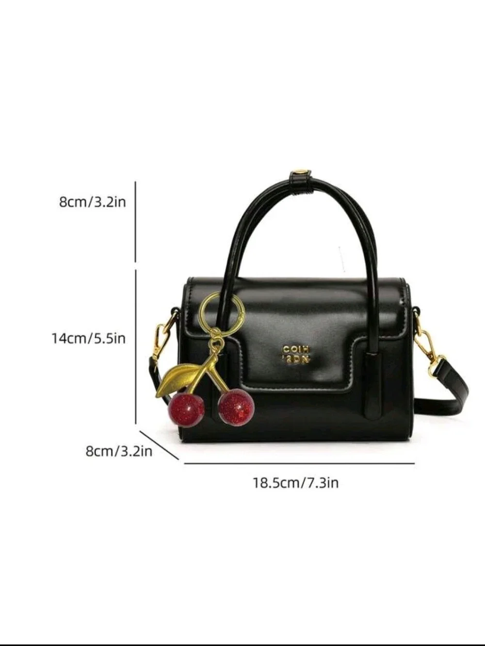 Black Luxurious Elegant Box Bag For Women New Fashion Handbag, Retro Red Color
